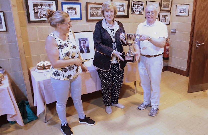 The first South Cambridgeshire Conservative Association Fun Day included completing for the inaugural David Cameron Challenge Cup between the President's XI and the Chairman's XI at Elsworth recreation ground on 3rd September 2016.