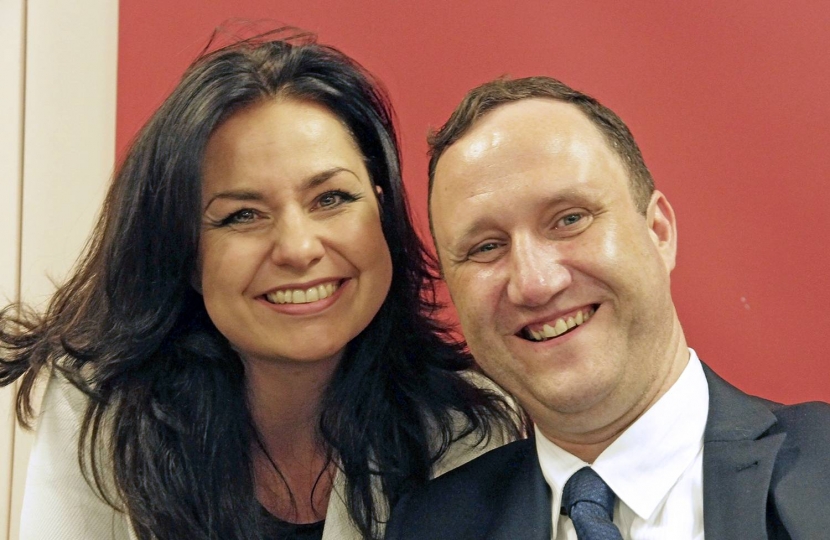 6. SCCA's AGM, 10 February 2017: Heidi Allen MP and Ben Shelton, the Association's new Chairman.