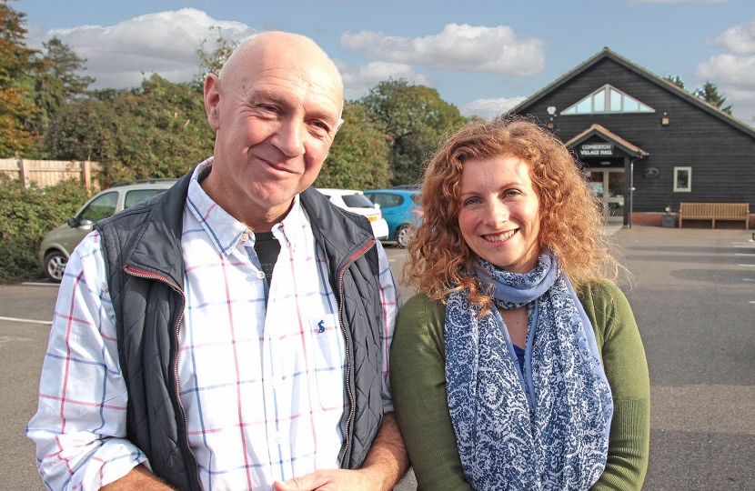 Councillors Tim Scott and Lina Joseph are the Conservative candidates for the new Harston & Comberton ward in the South Cambridgeshire District Council elections on 3rd May 2018 – a 'two-seater' taking in the villages of Barton, Comberton, Coton, Grantchester, Harlton, Haslingfield, Harston, Hauxton and South Trumpington.  Lina lives in Haslingfield and Tim in Comberton – Lina is the County Councillor for the Hardwick division and Tim the District Councillor for Comberton.