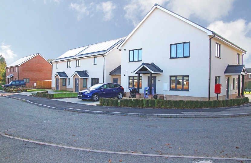 The new council houses in Robinson Court, Grays Road, Gamlingay.  They are the latest of 100 to be built in South Cambs since 2015 thanks to the forward thinking policies of the Conservatives when in office at South Cambridgeshire District Council.