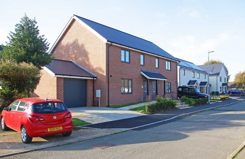 The new council houses in Robinson Court, Grays Road, Gamlingay.  They are the latest of 100 to be built in South Cambs since 2015 thanks to the forward thinking policies of the Conservatives when in office at South Cambridgeshire District Council.