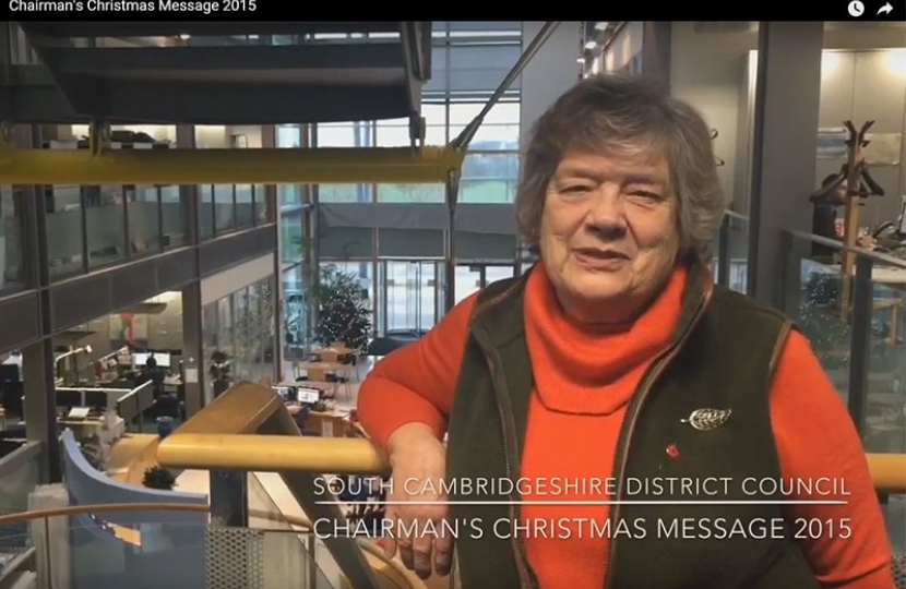 Councillor Sue Ellington, Chairman of South Cambs District Council: Xmas message