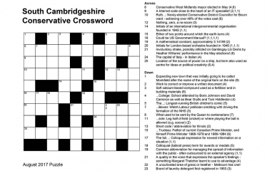 Fun time for some! The August 2017 SCCA crossword.