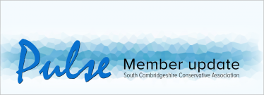 Pulse is South Cambridgeshire Conservative Association's update bulletin for it's members.