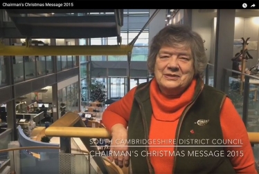 Councillor Sue Ellington, Chairman of South Cambs District Council: Xmas message